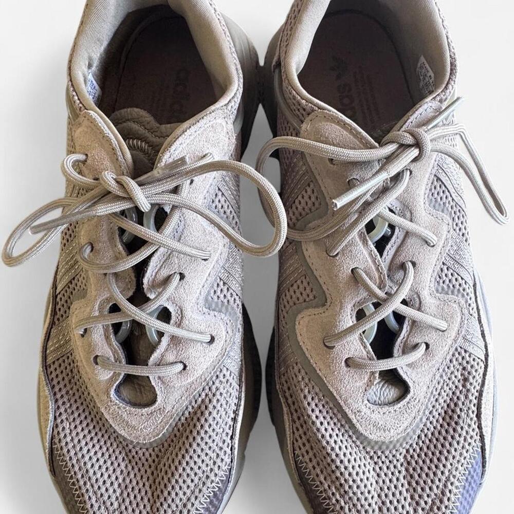 Adidas Ozweego Shoes Mens Size 10.5 Beige Mesh Athletic Running Sneakers FZ3574